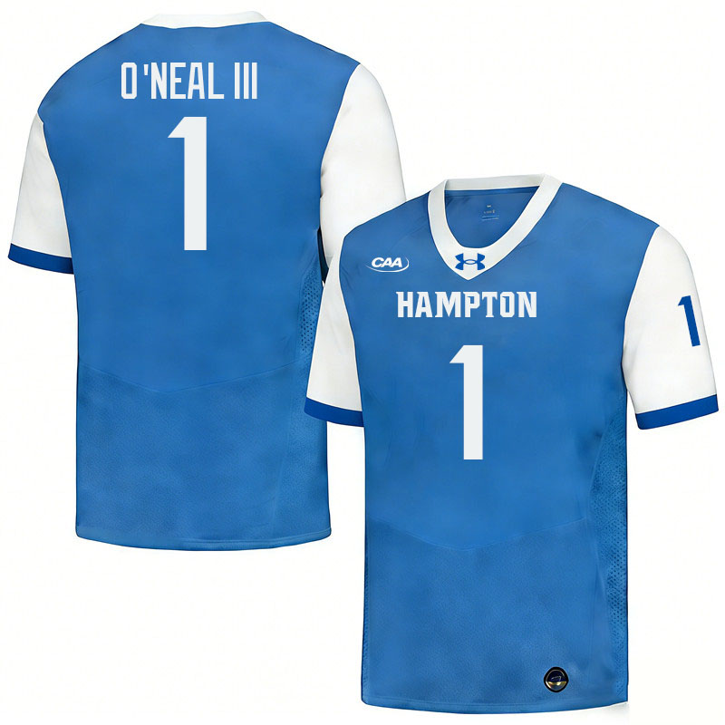 Hampton Pirates #1 Harold O'Neal III College Football Jerseys,Uniforms-Blue Hampton Pirates #1 Harold O'Neal III College Football Jerseys,Uniforms-Blue